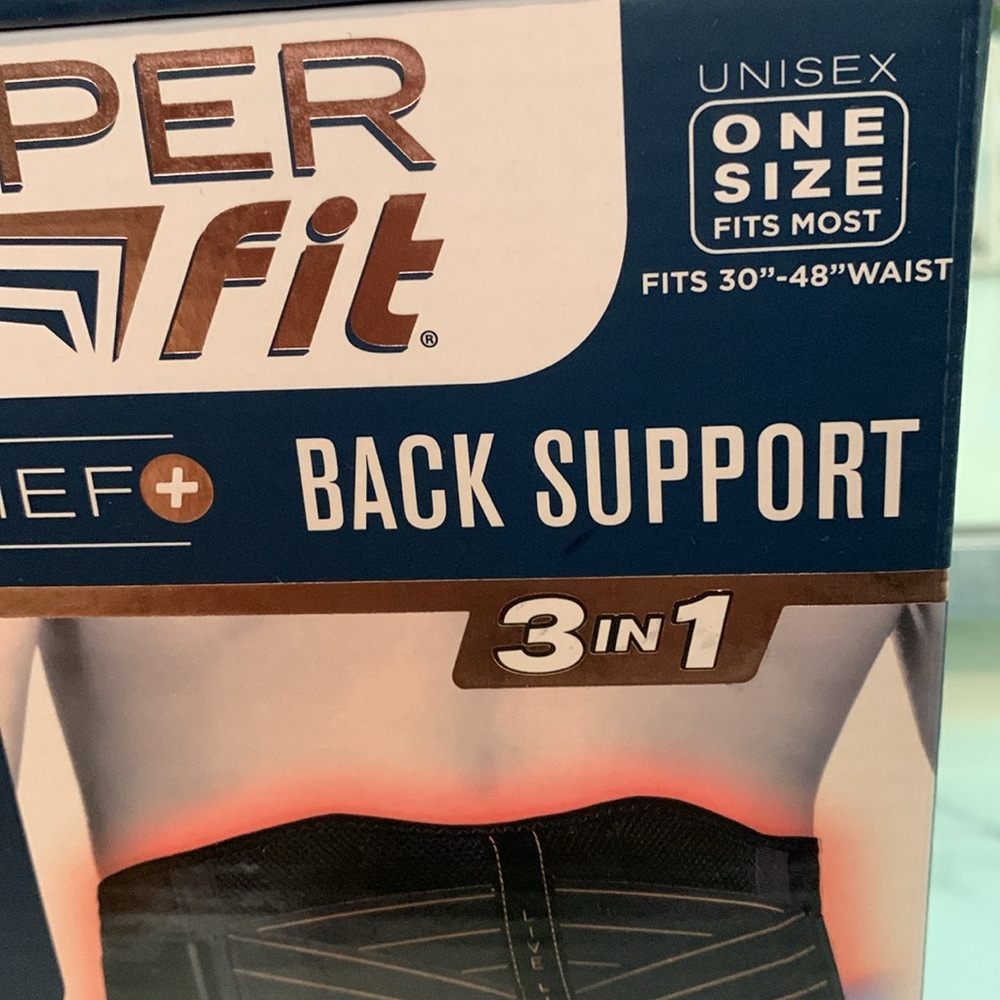 Copper Fit Back Support - Adjustable Back Brace with 3-in-1 Support: - Picture 2 of 7